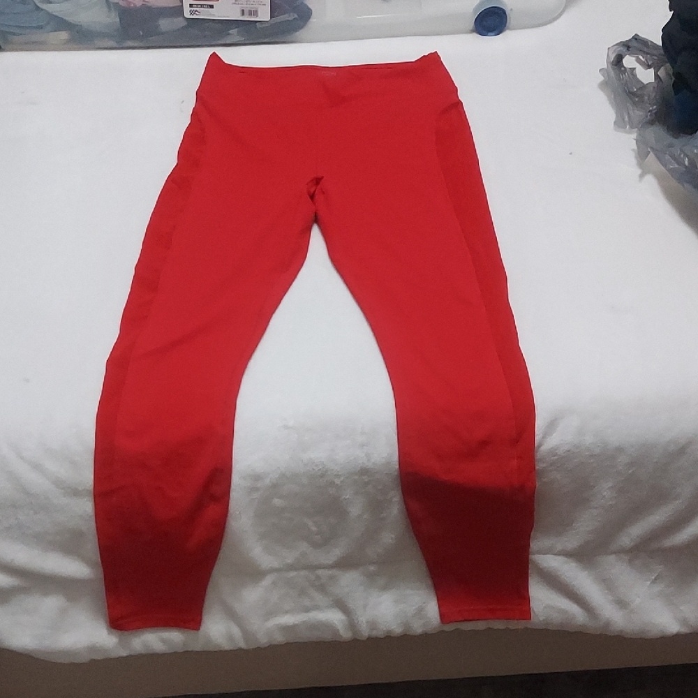 Fabletics Vibrant Red Kids Leggings